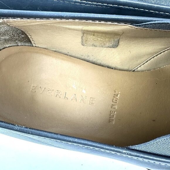 Everlane The Street Shoe 7.5 Loafers Gray White Slip On Comfort Made in Italy - Picture 5 of 10